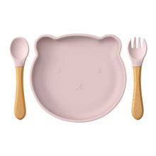 Charger l&#39;image dans la galerie, Lot assiette et couverts en silicone
