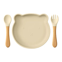 Charger l&#39;image dans la galerie, Lot assiette et couverts en silicone
