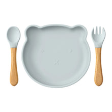 Charger l&#39;image dans la galerie, Lot assiette et couverts en silicone
